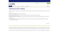 Desktop Screenshot of cihtrading.com