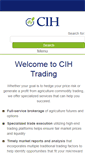 Mobile Screenshot of cihtrading.com